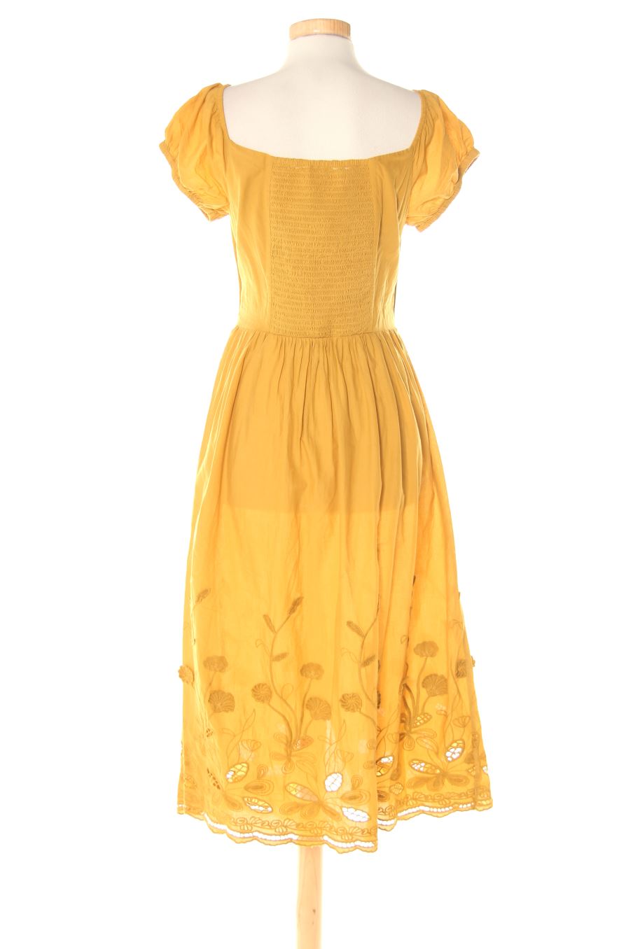 Robe casual Zara de la taille L, de couleur moutarde