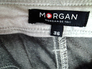 Vaquero de Morgan de toi de la talla 36, de color plateado de ropa vaquera