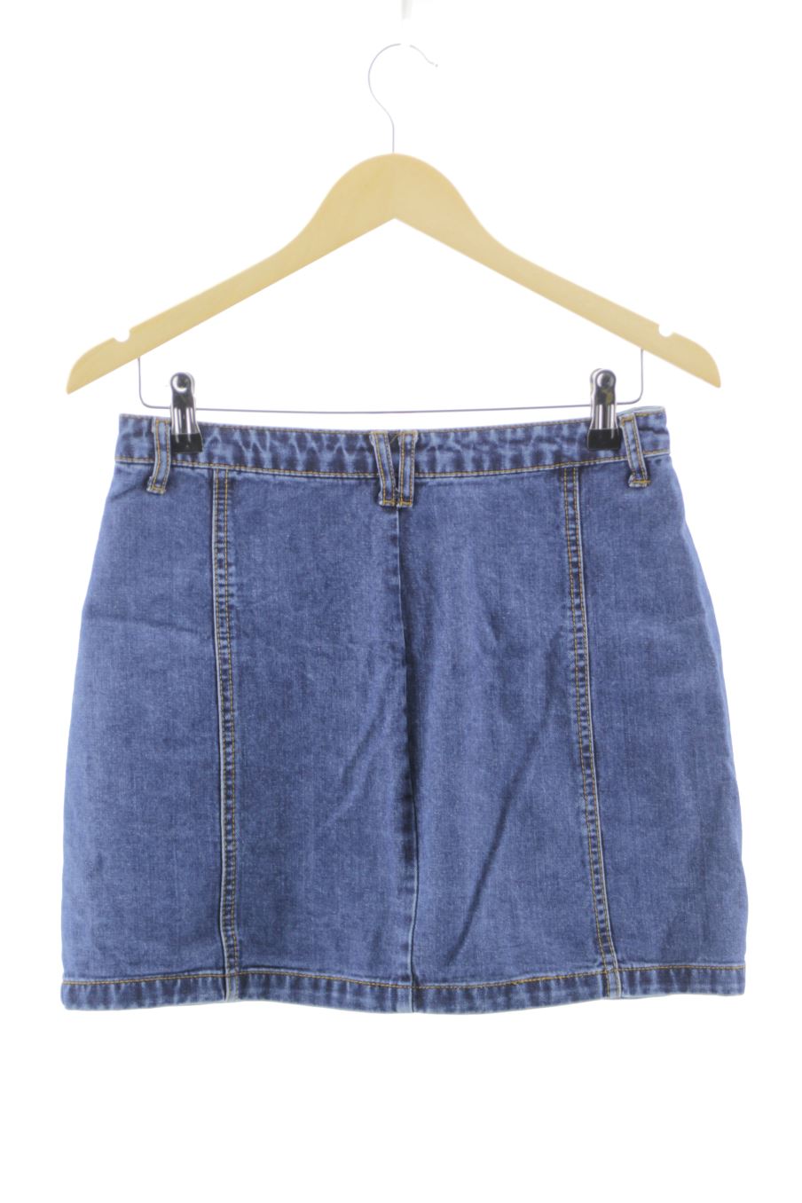 Falda de Stradivarius de la talla 40, de color azul de ropa vaquera