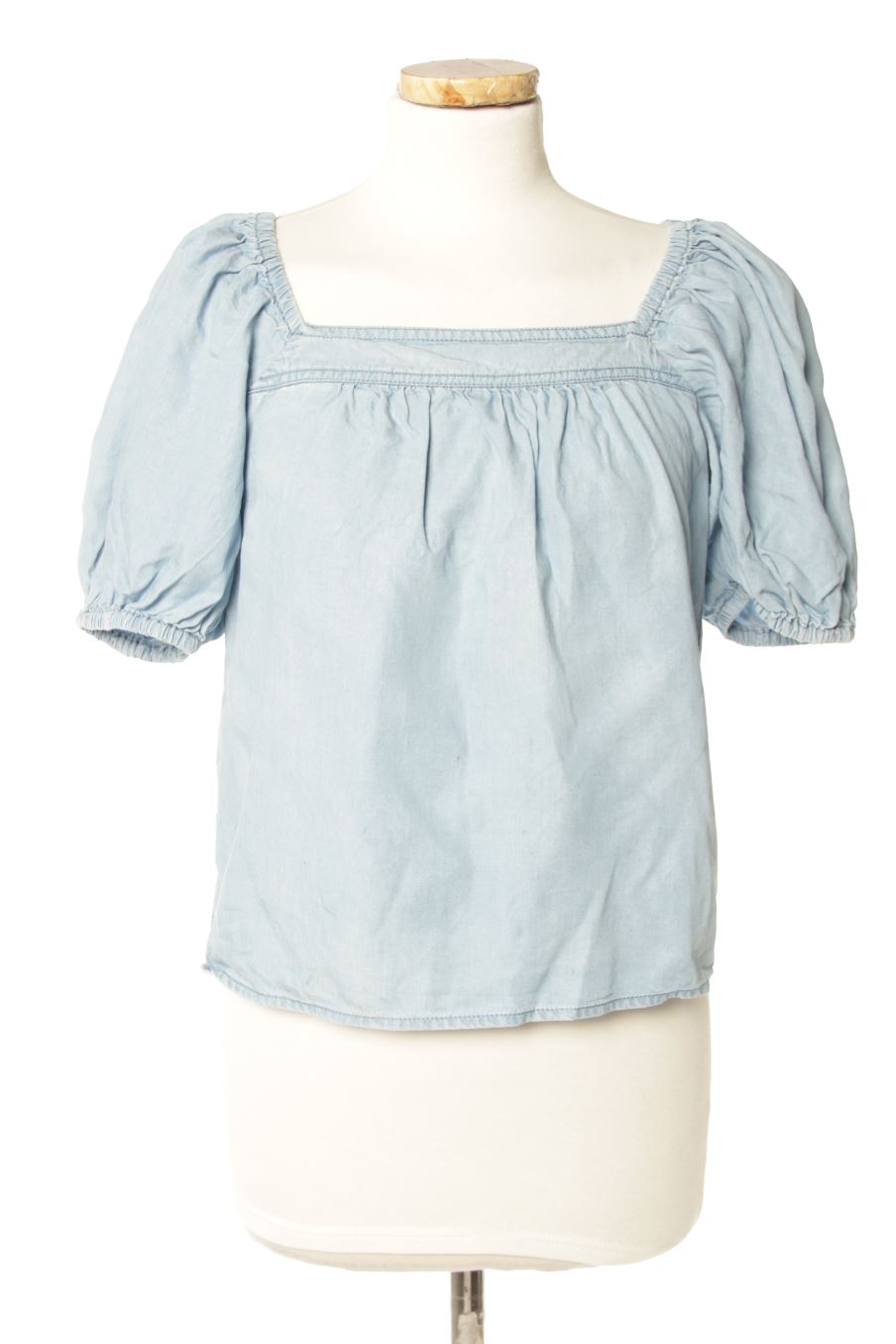 Blouse à manches courtes Mango de la taille S, de couleur bleu