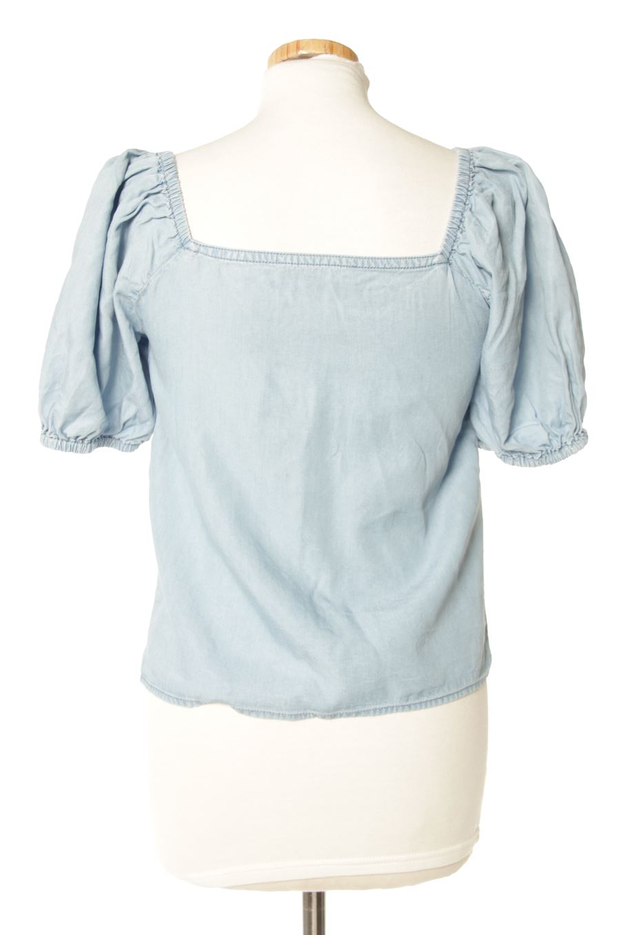 Blouse à manches courtes Mango de la taille S, de couleur bleu
