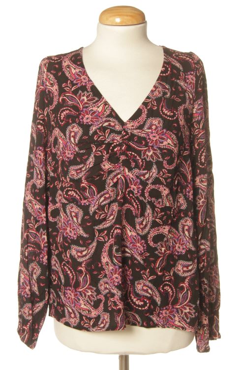 Blusa a maniche lunghe