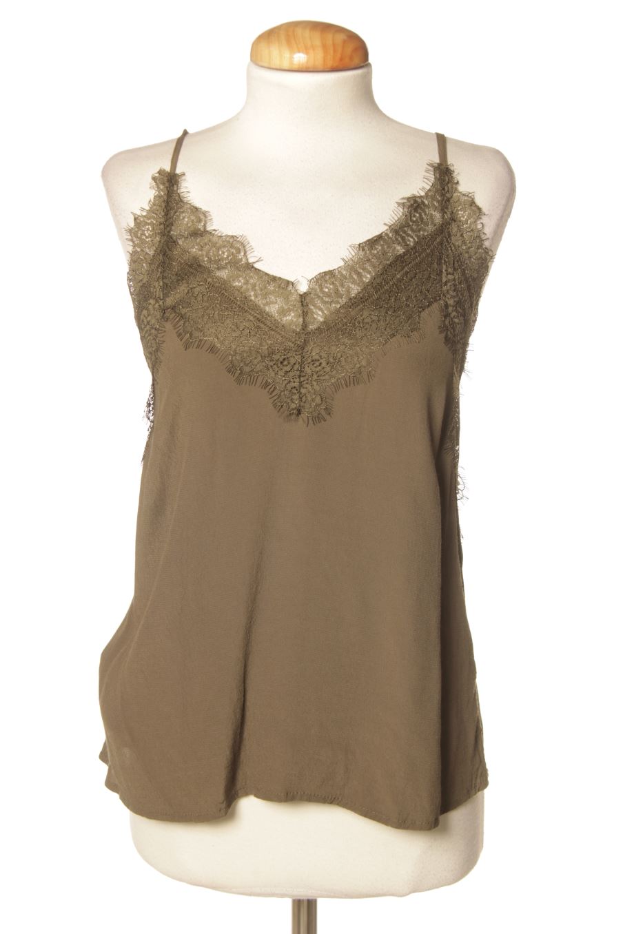 Débardeur Noir Mango - Taille XS - Coton Mélangé - Occasion Très Bon État - Pour Femme