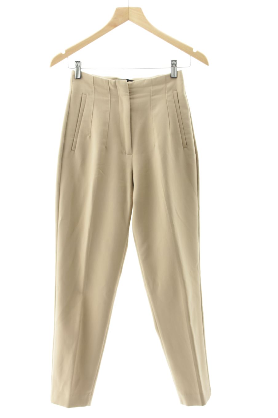 Pantalon Zara de la taille XS, de couleur beige