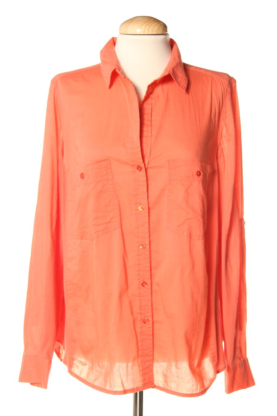 Camisa de Violeta by Mango de la talla S de color coral