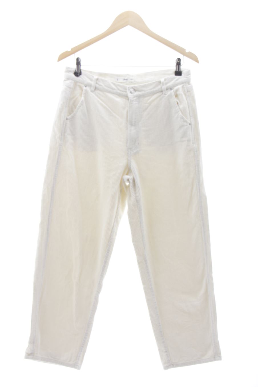 Pantaloni de Mango de la talla 40, de color beige