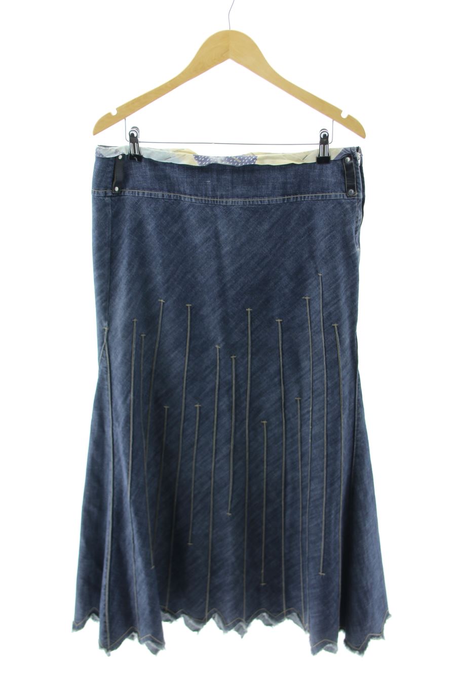 Jupe Crayon Bleu Marine Marithé + François Girbaud - Taille 38 Neuve Avec Étiquette