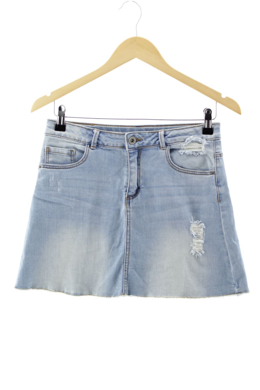 Falda de Zara de la talla 13 años de denim de segunda mano