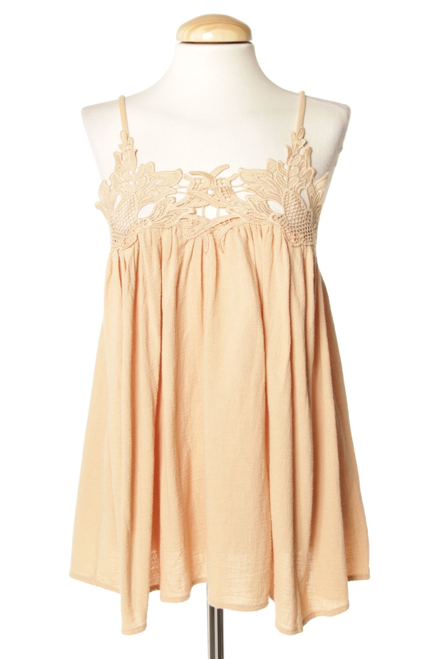 Top de See u soon de la talla S, de color beige