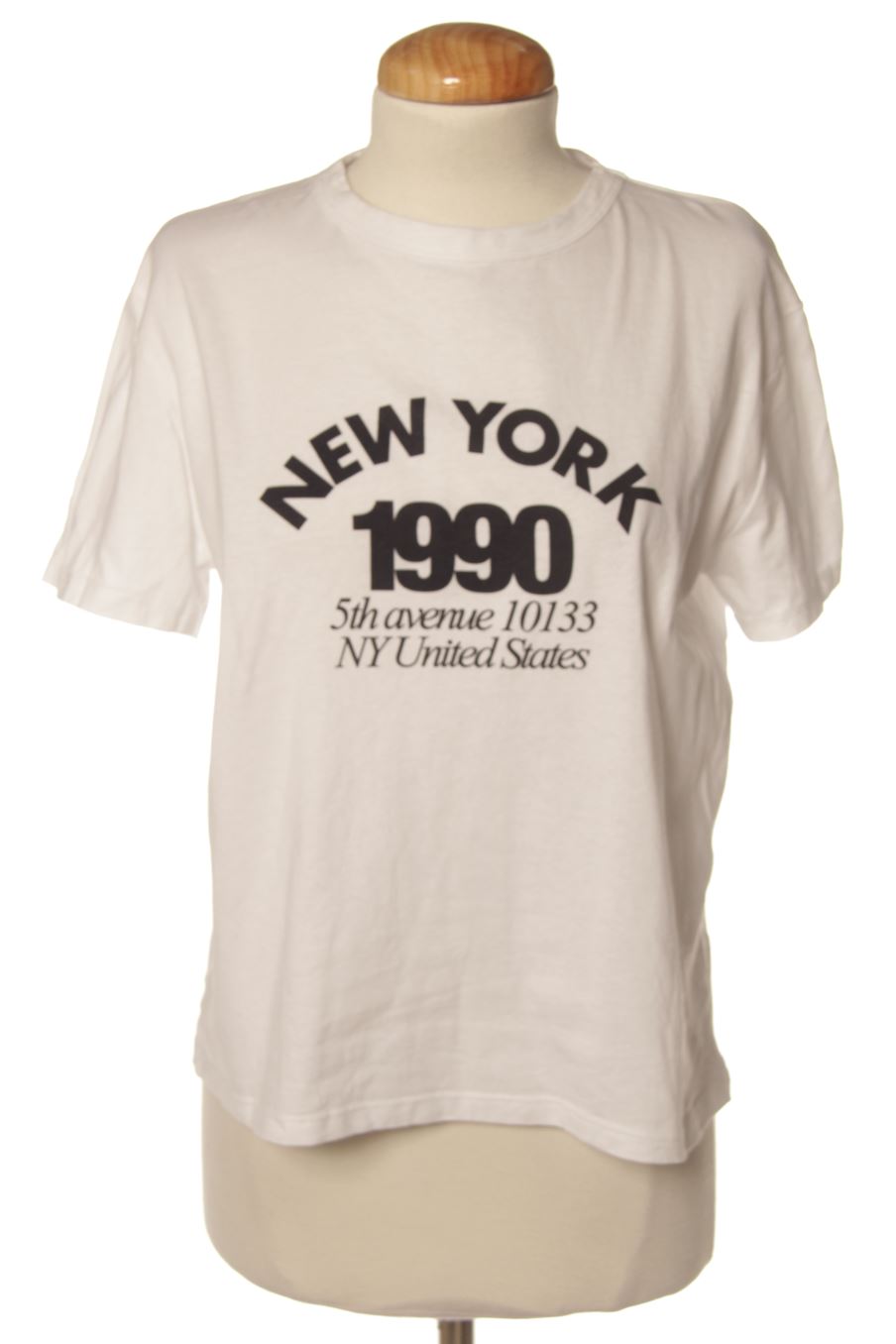 Camiseta de Zara de la talla L, de color blanco