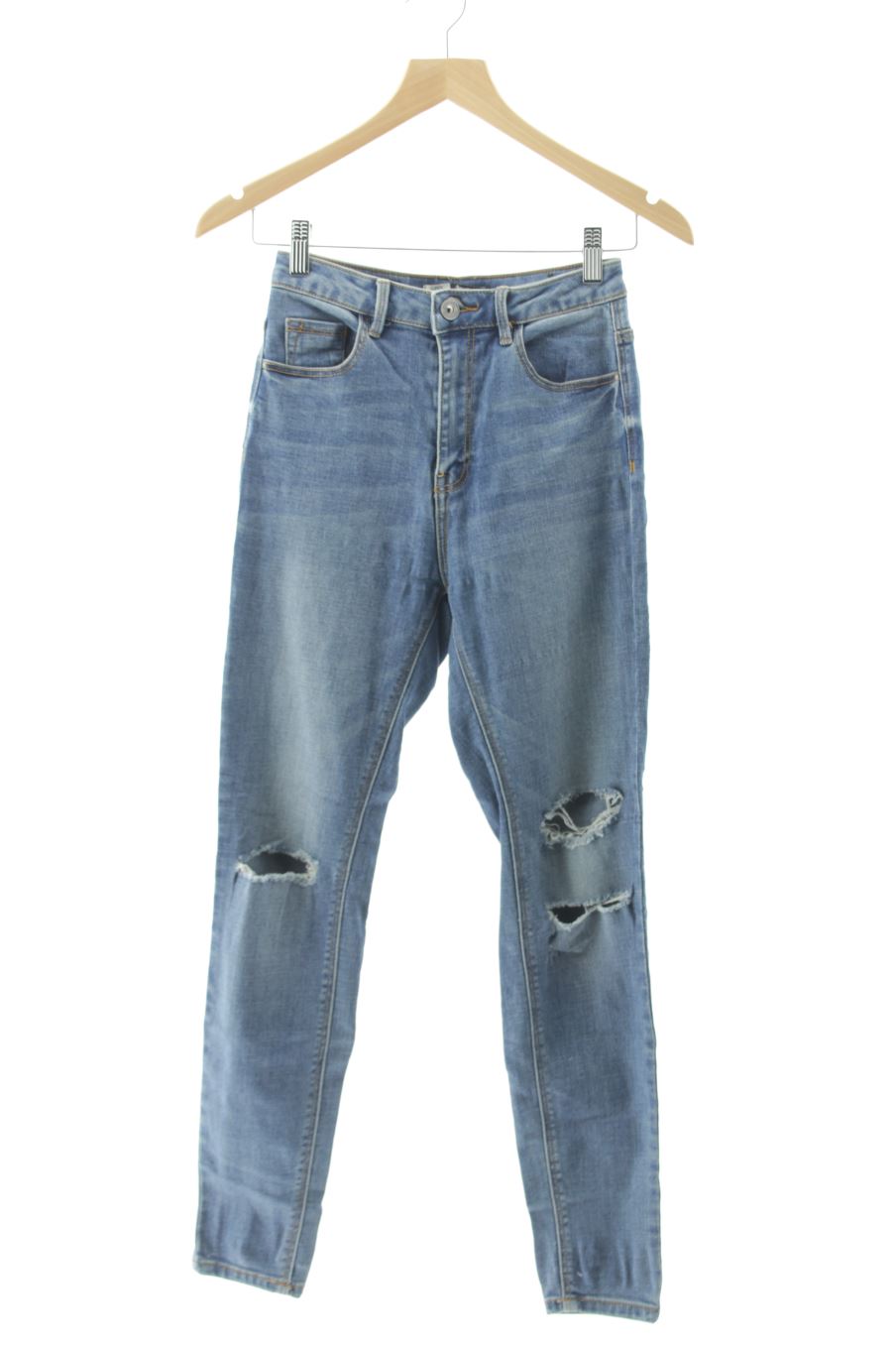 Jeans Stradivarius de la taille 36, de couleur bleu de denim