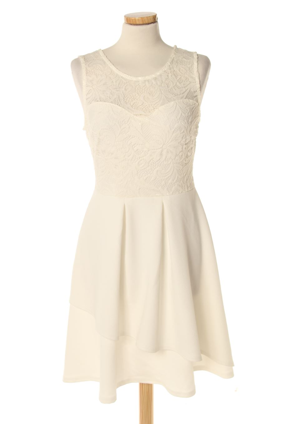 Einfaches Kleid von BODYFLIRT Größe 36, Farbe Weiss, für