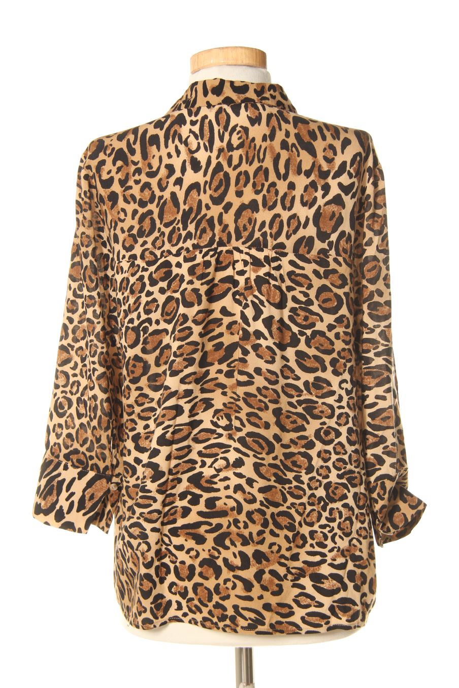 Blusa de manga larga de Stradivarius de la talla S, de color animal print