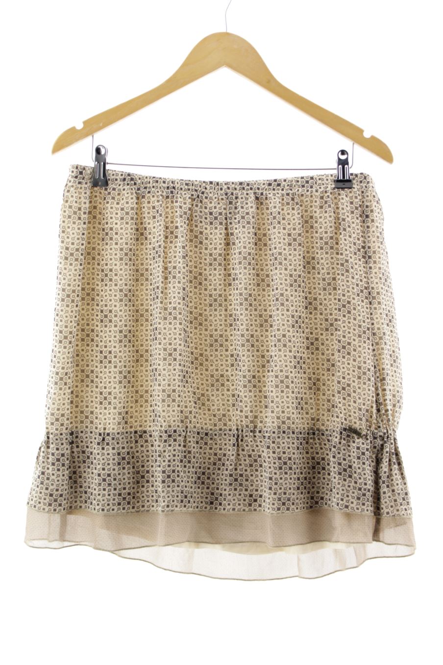 Jupe Ikks de la taille 42, de couleur marron de soie