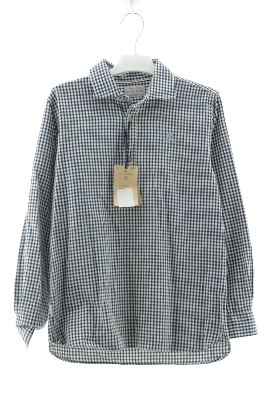 Mit Etikett Scalpers Langärmeliges Hemd Größe 140