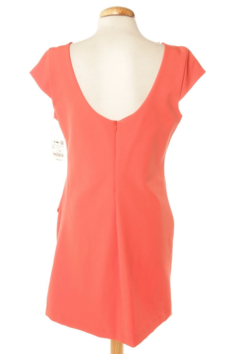 Robe casual Trafaluc de la taille L, de couleur corail