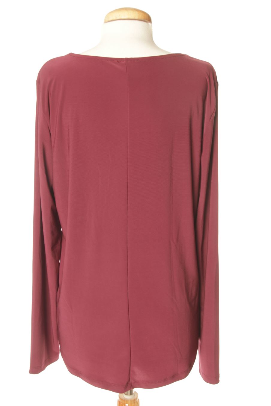 Blouse à manches longues Amisu de la taille L, de couleur bordeaux
