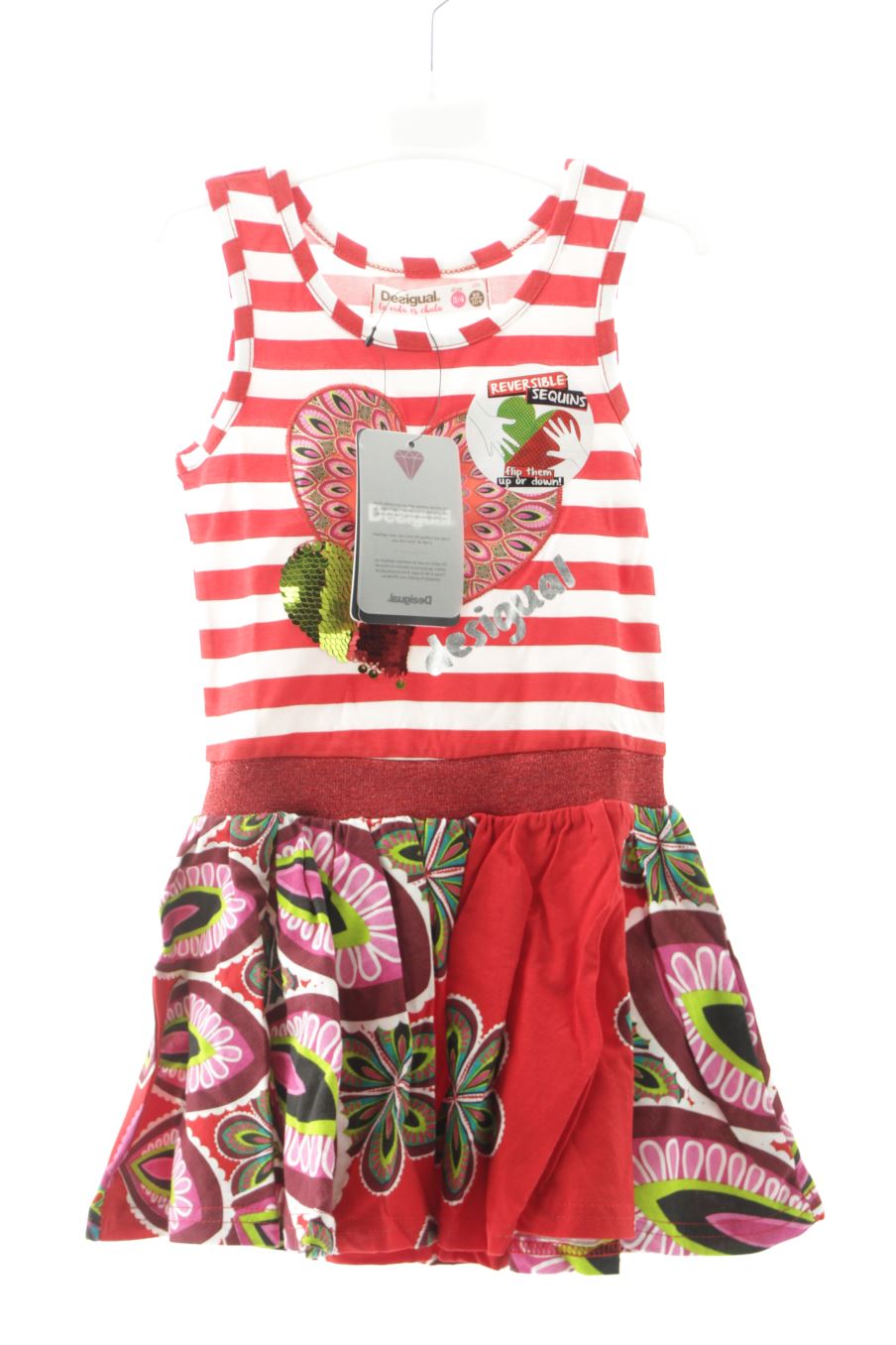 Robe casual Desigual de la taille 3 ans avec une étiquette