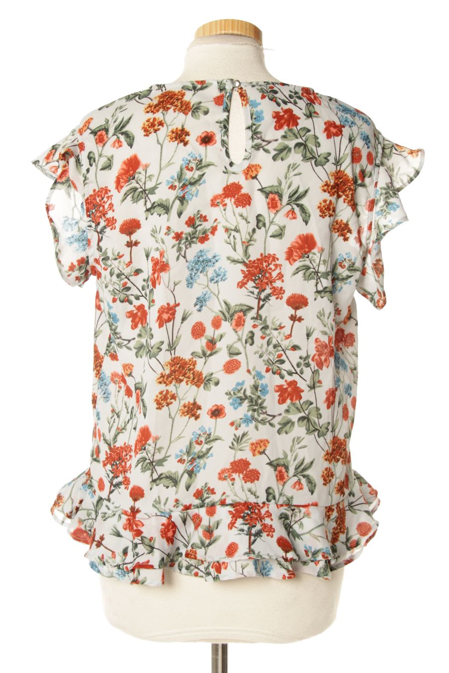 Blusa de manga corta de PERCENTIL de la talla S, de color flores