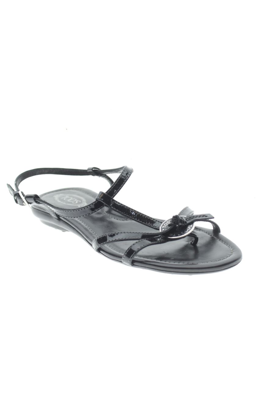 Sandalias planas de TODS de la talla 35, de color negro de