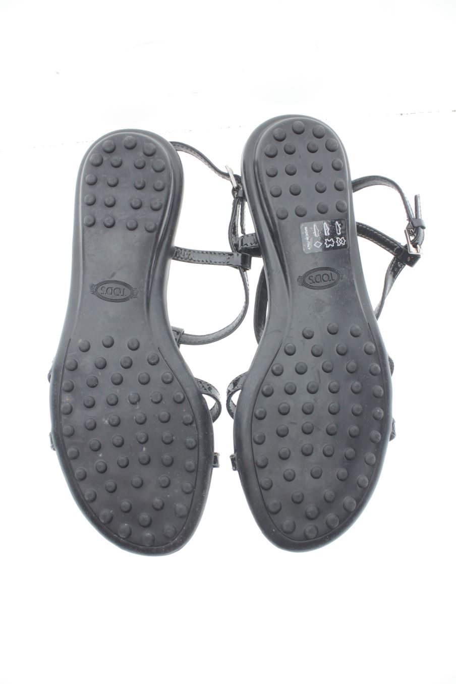 Sandalias planas de TODS de la talla 35, de color negro de