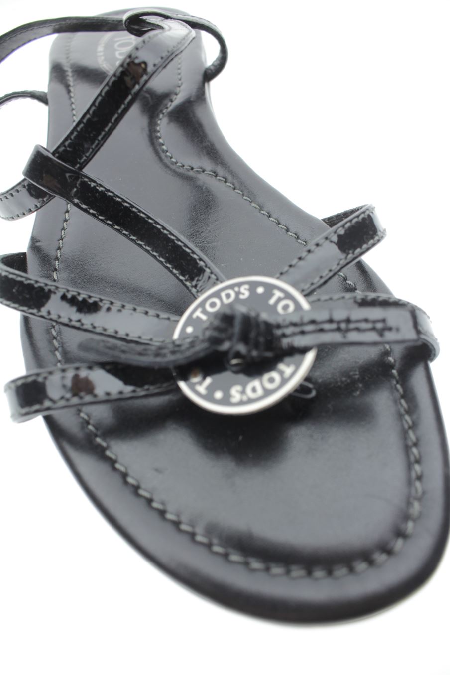 Sandalias planas de TODS de la talla 35, de color negro de