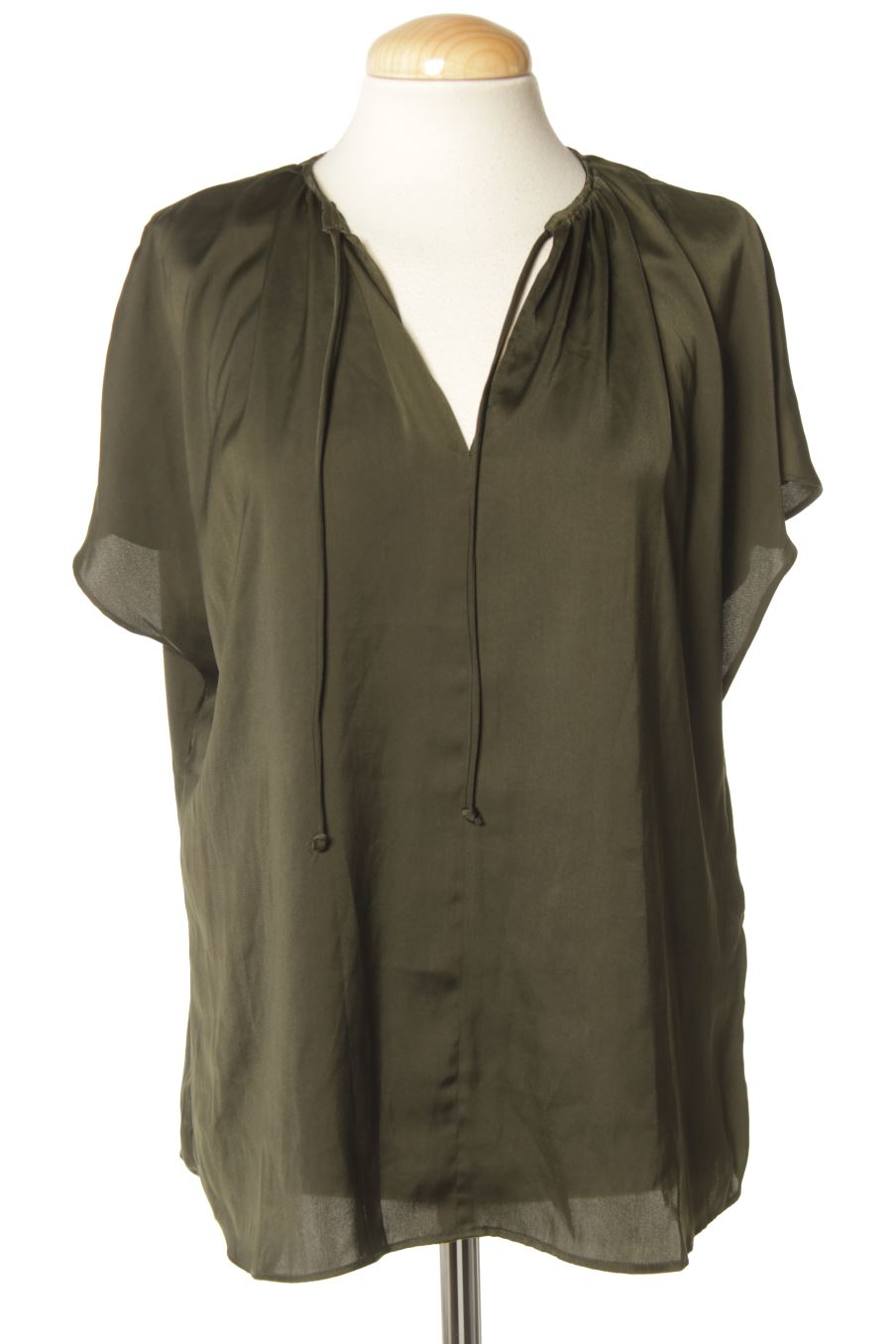 Blouse à manches courtes H&M de la taille S, de couleur vert