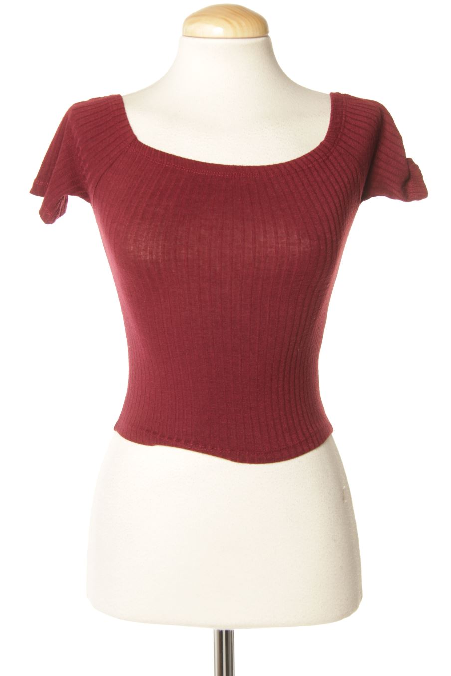 T-shirt Stradivarius de la taille XS, de couleur bordeaux