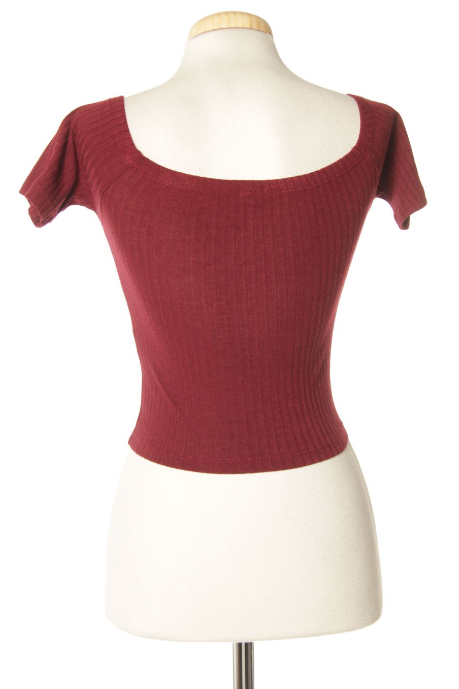 T-shirt Stradivarius de la taille XS, de couleur bordeaux