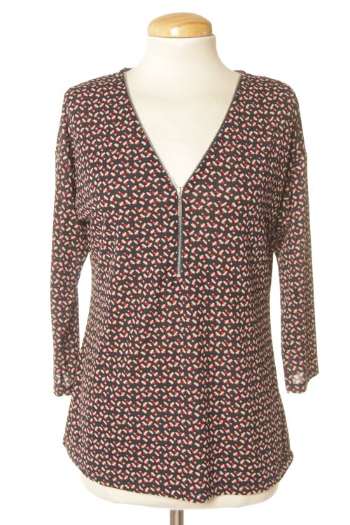 Blusa a maniche lunghe