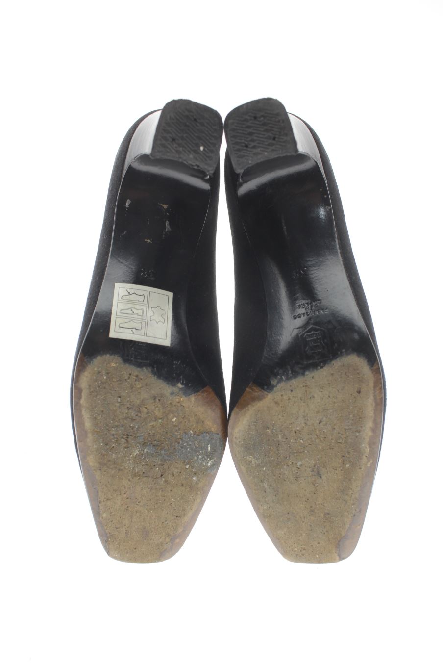 Zapatos de tacon de Pierre Balmain de la talla 38, de color negro de