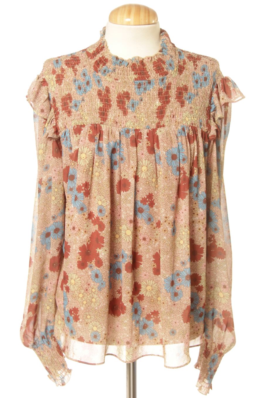 Blusa a maniche lunghe de kling de la talla XS, de color fiori