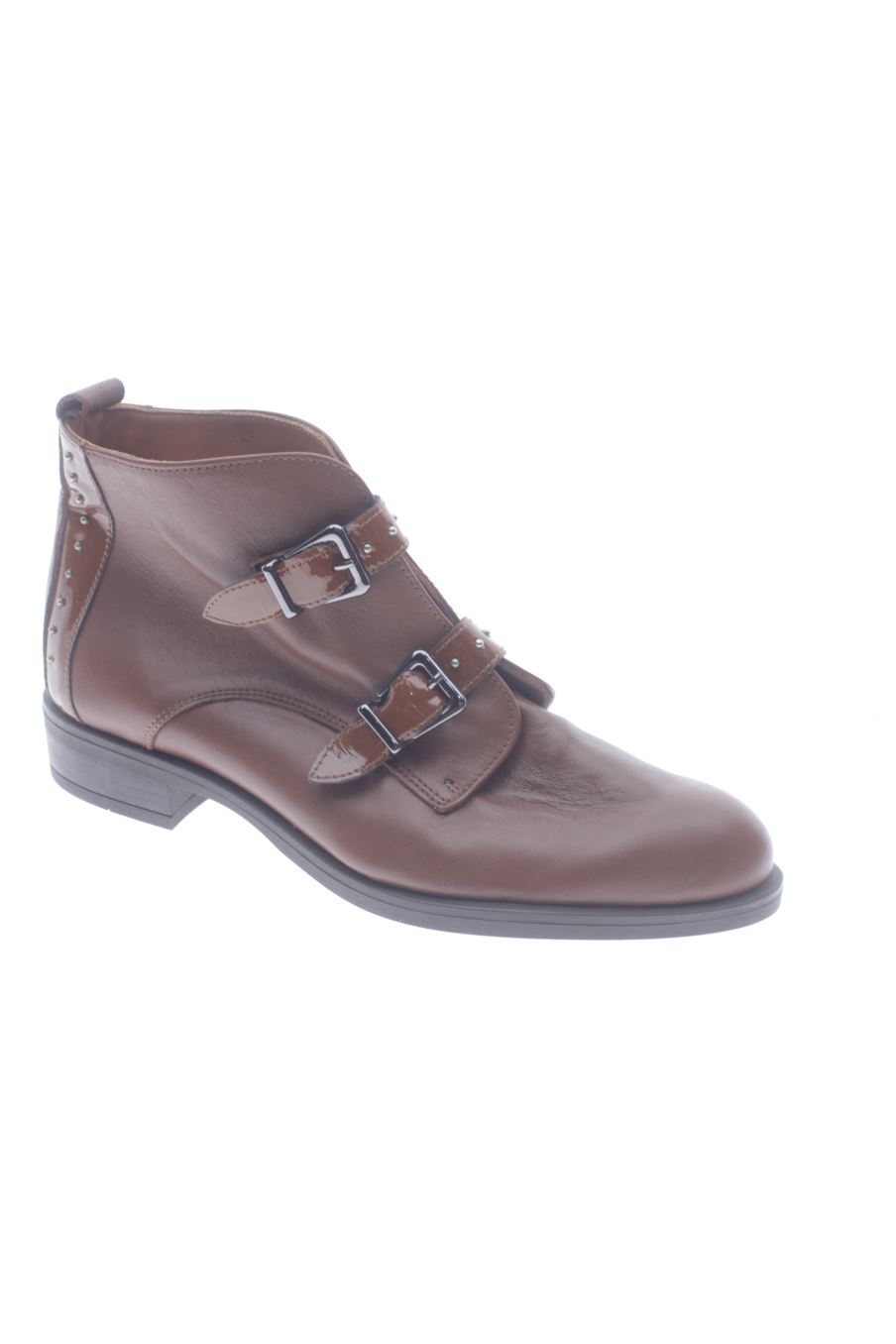 Botines de moda bella de la talla 39, de color marrone
