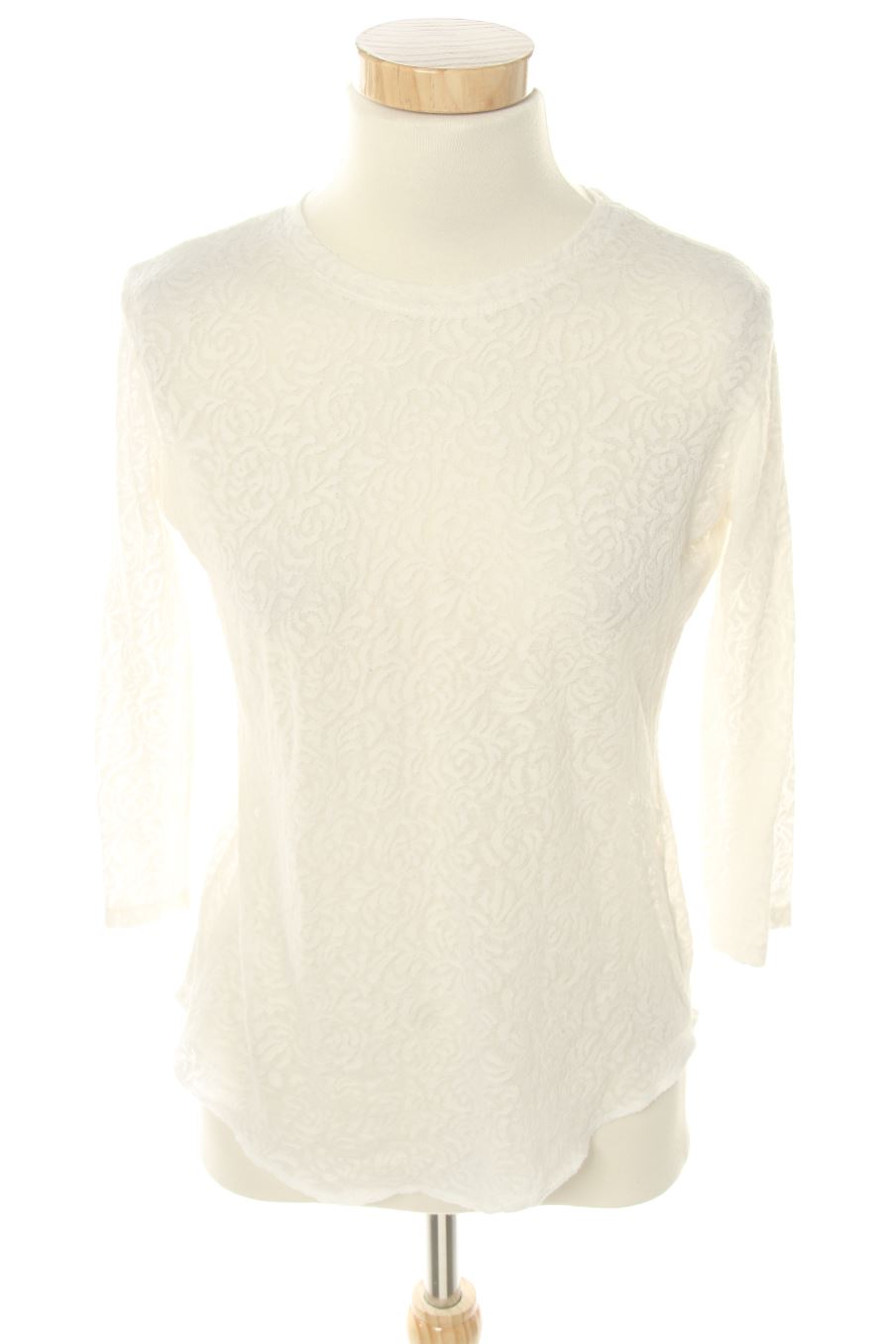 Blusa de manga larga de Trf (ZARA) de la talla S, de color blanco