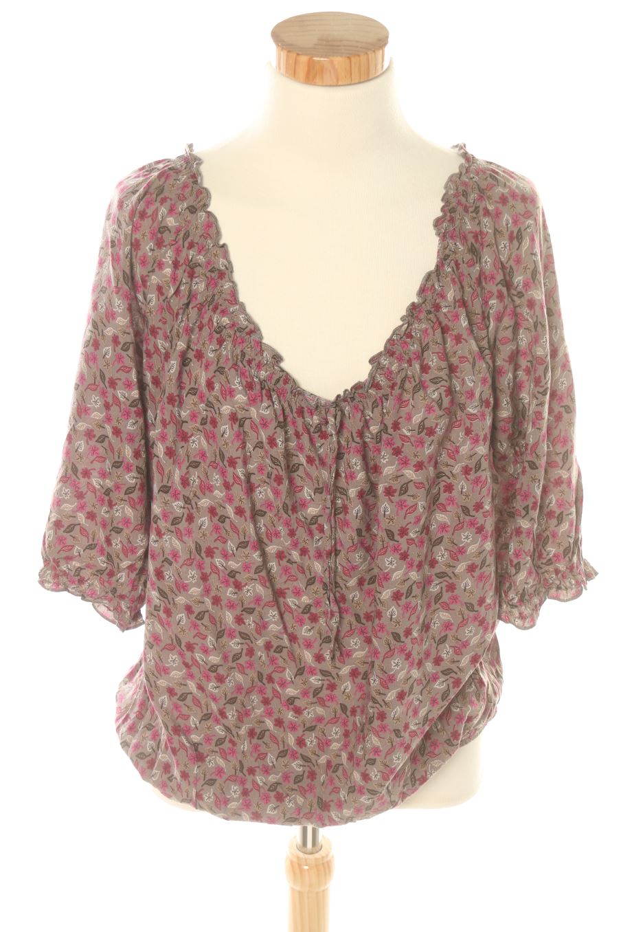 Blusa de manga corta de Affinités de la talla S, de color estampado