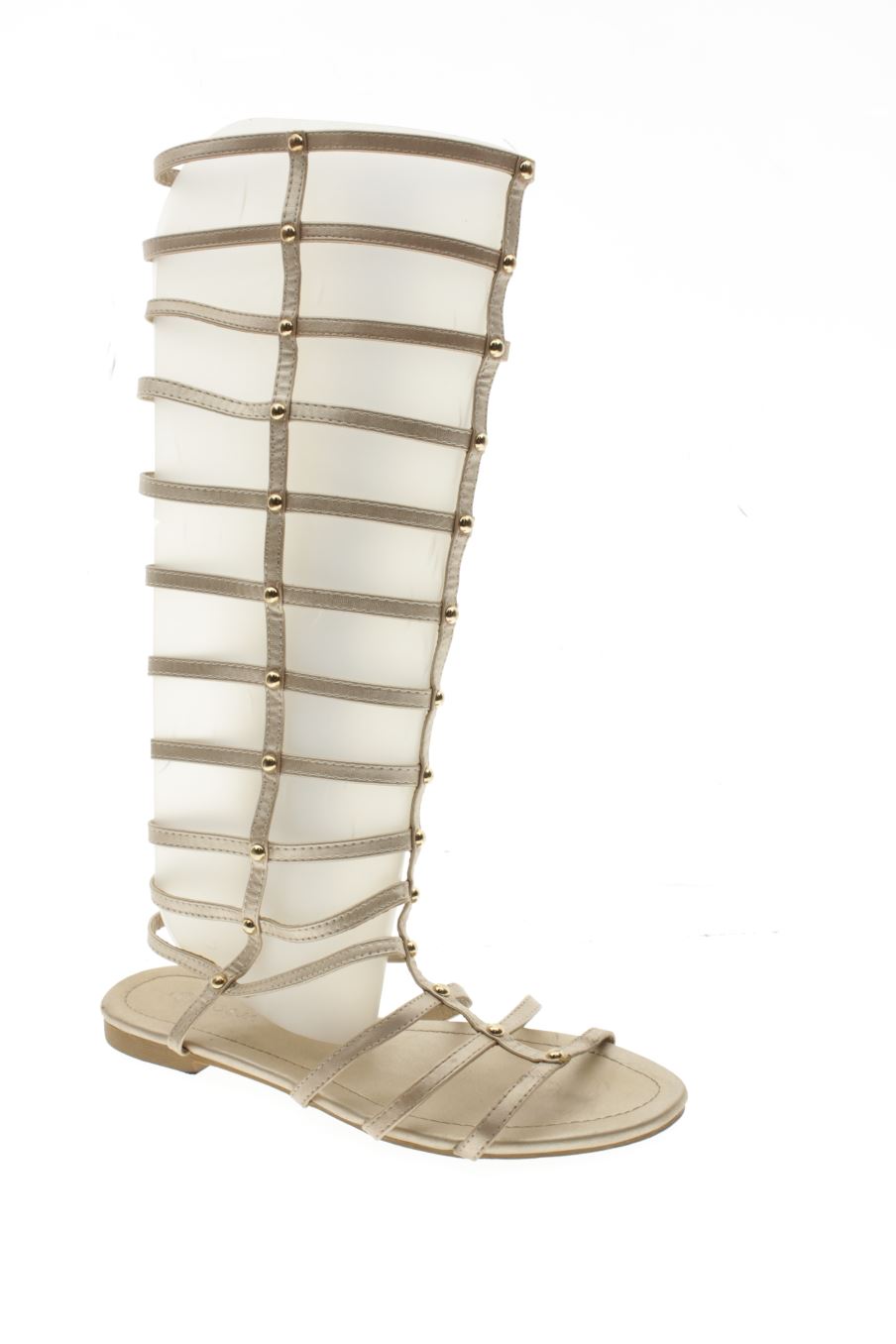 Sandalias planas de Jio&Ja de la talla 39, de color dorado de