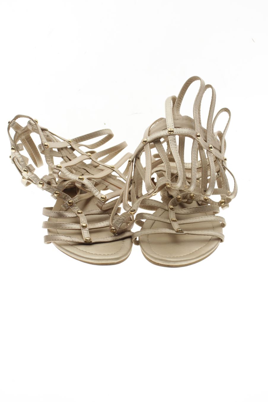 Sandalias planas de Jio&Ja de la talla 39, de color dorado de