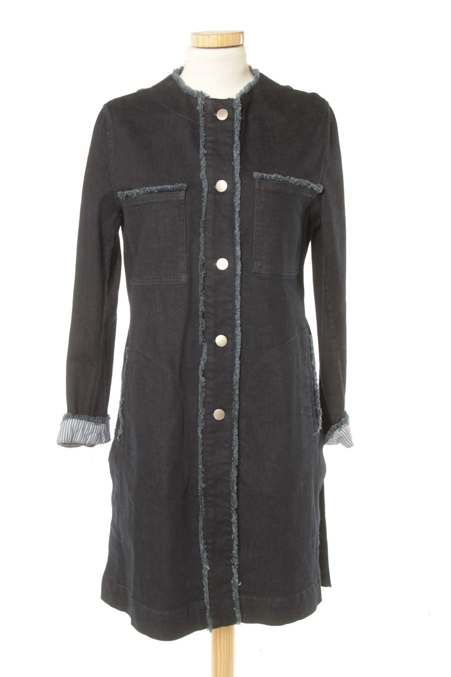 Manteau Adolfo Dominguez de la taille 38, de couleur bleu marine de denim