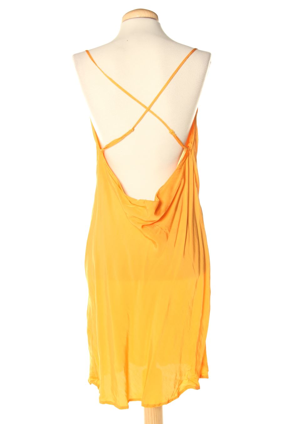 Robe casual H&M de la taille L, de couleur jaune