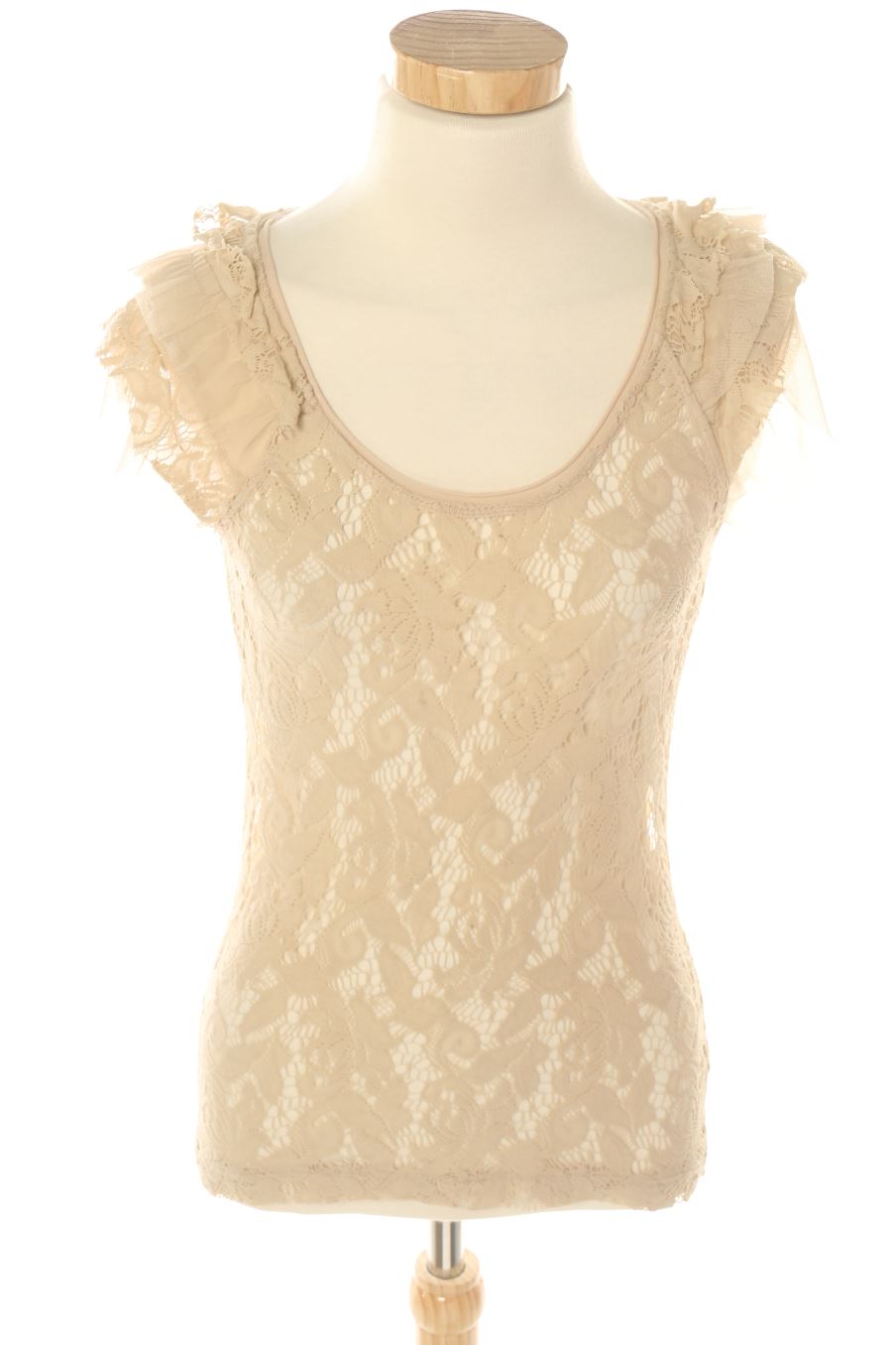 Top de Mango de la talla M, de color beige