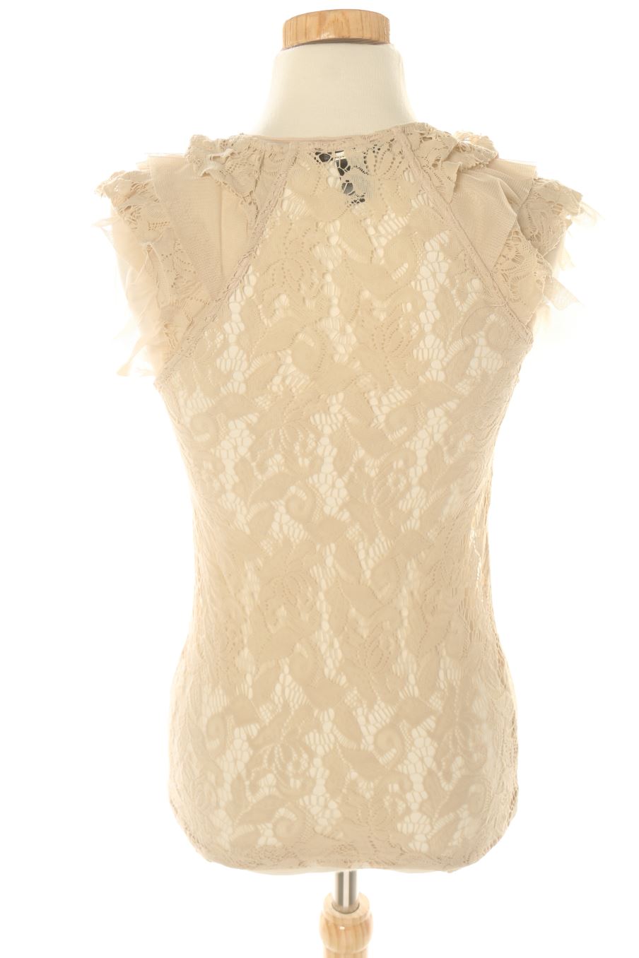 Top de Mango de la talla M, de color beige
