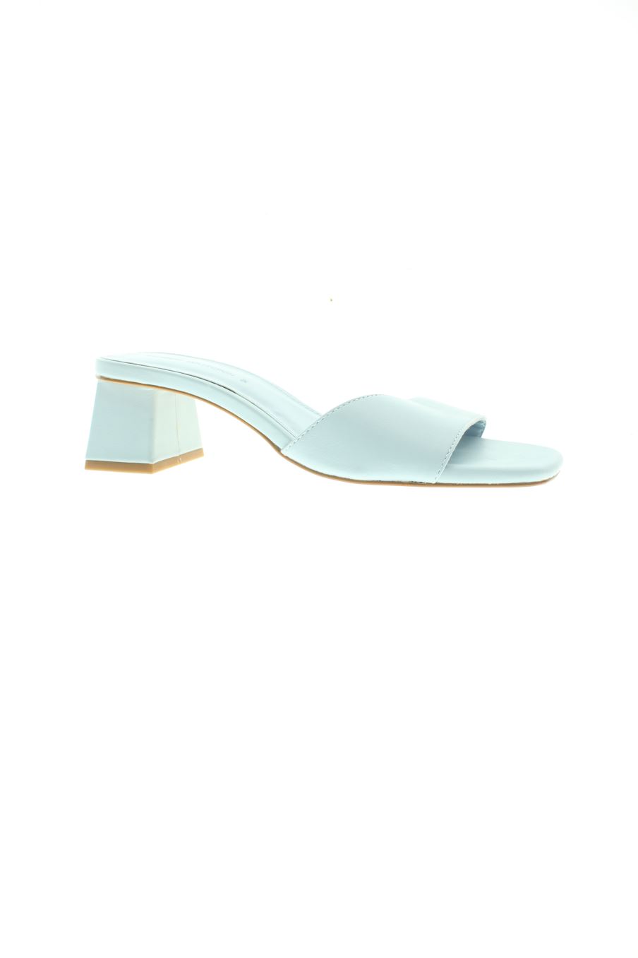 Sandalias tacon de Pull & Bear de la talla 35, de color azul de