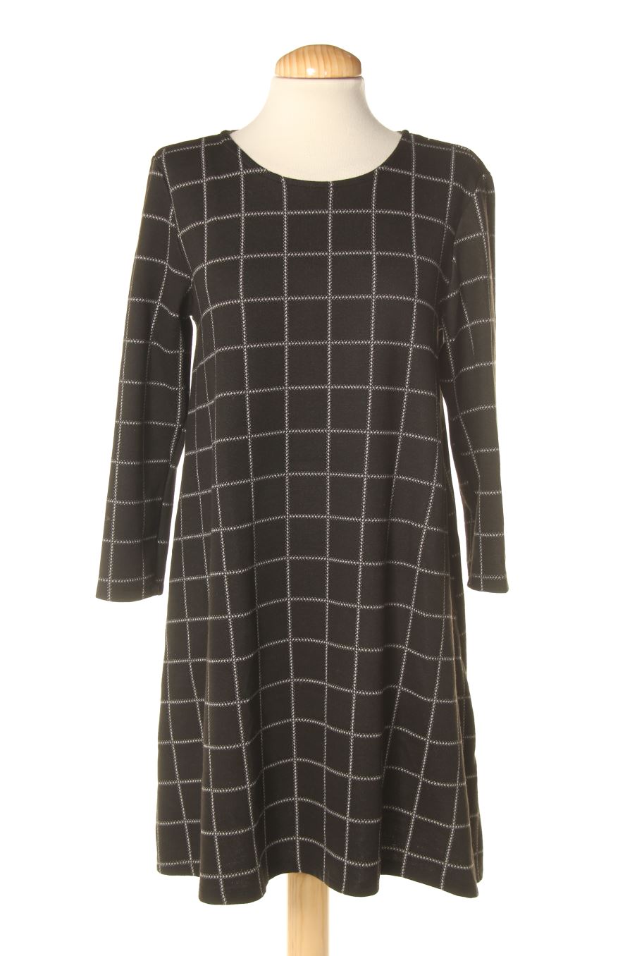 Robe casual Stradivarius de la taille L, de couleur carreaux
