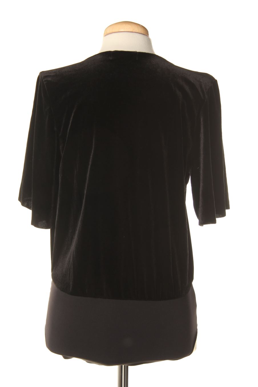 Body de Zara de la talla S, de color negro de terciopelo