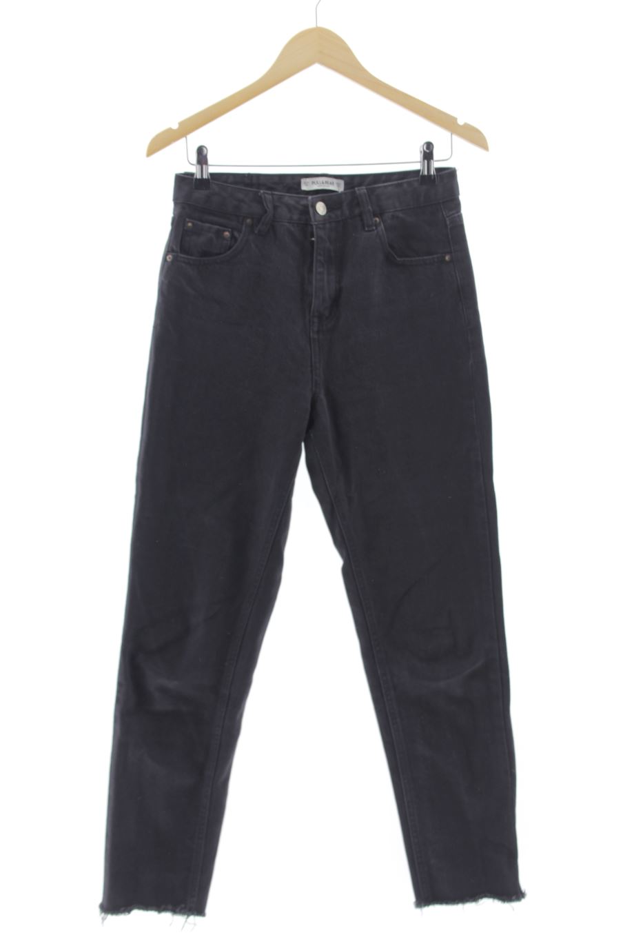Jeans Pull & Bear de la taille 34, de couleur noir de denim