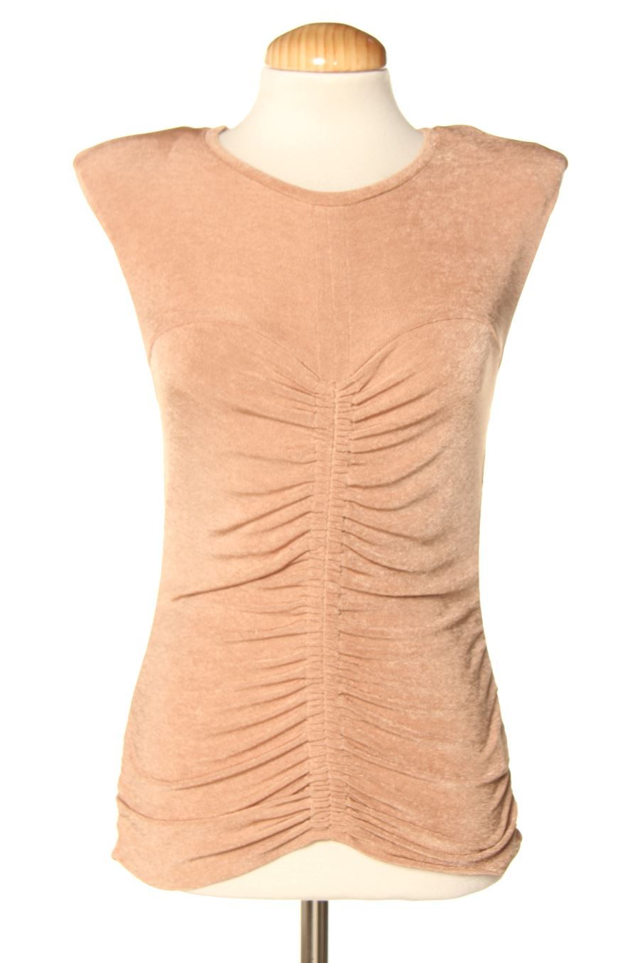 Top de Zara de la talla S, de color marrón