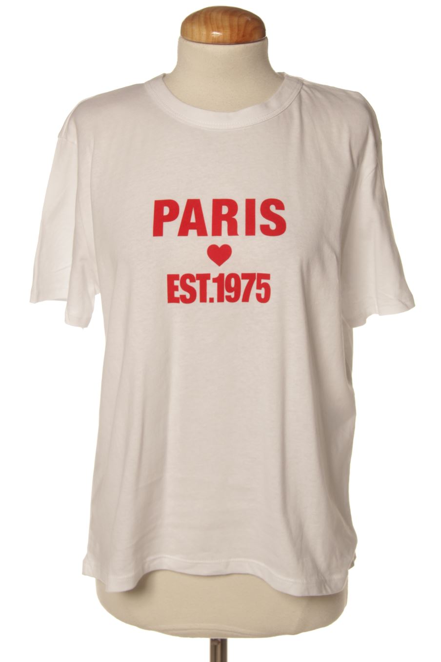 T-shirt Zara de la taille L, de couleur blanc