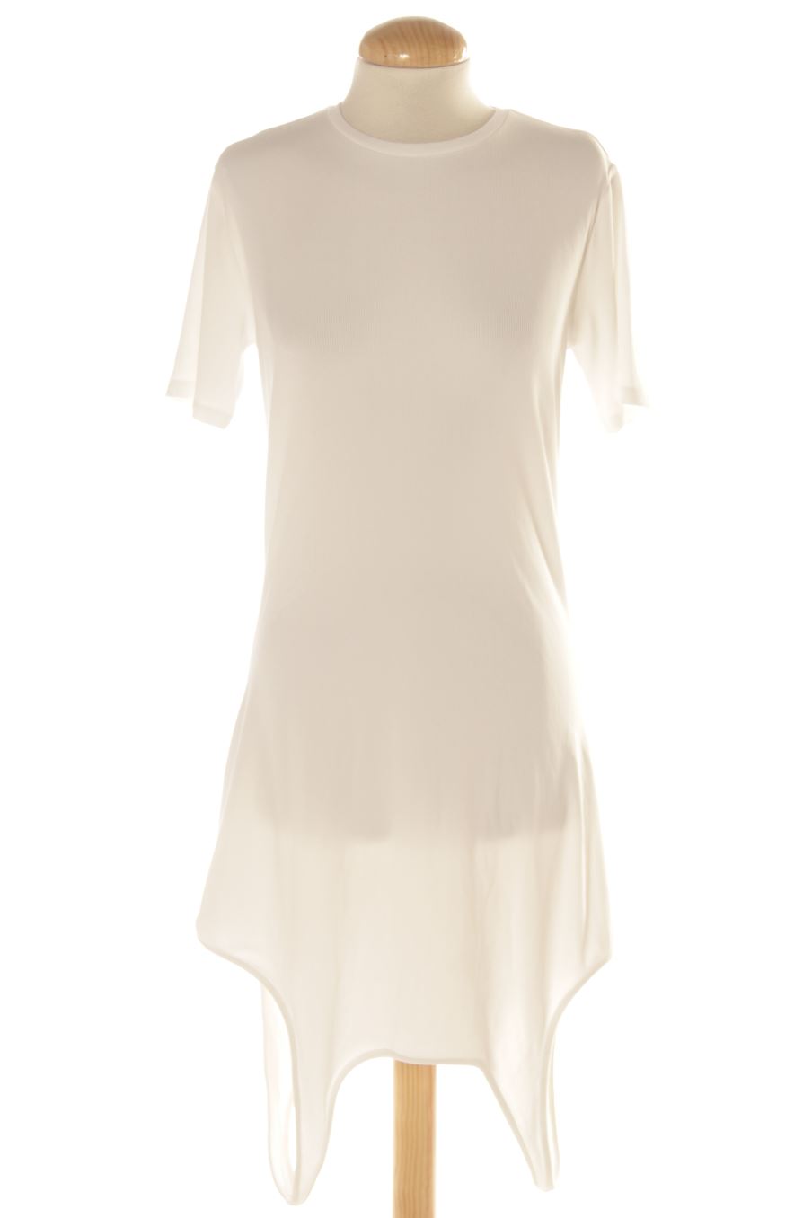 Robe casual Desigual de la taille L, de couleur blanc