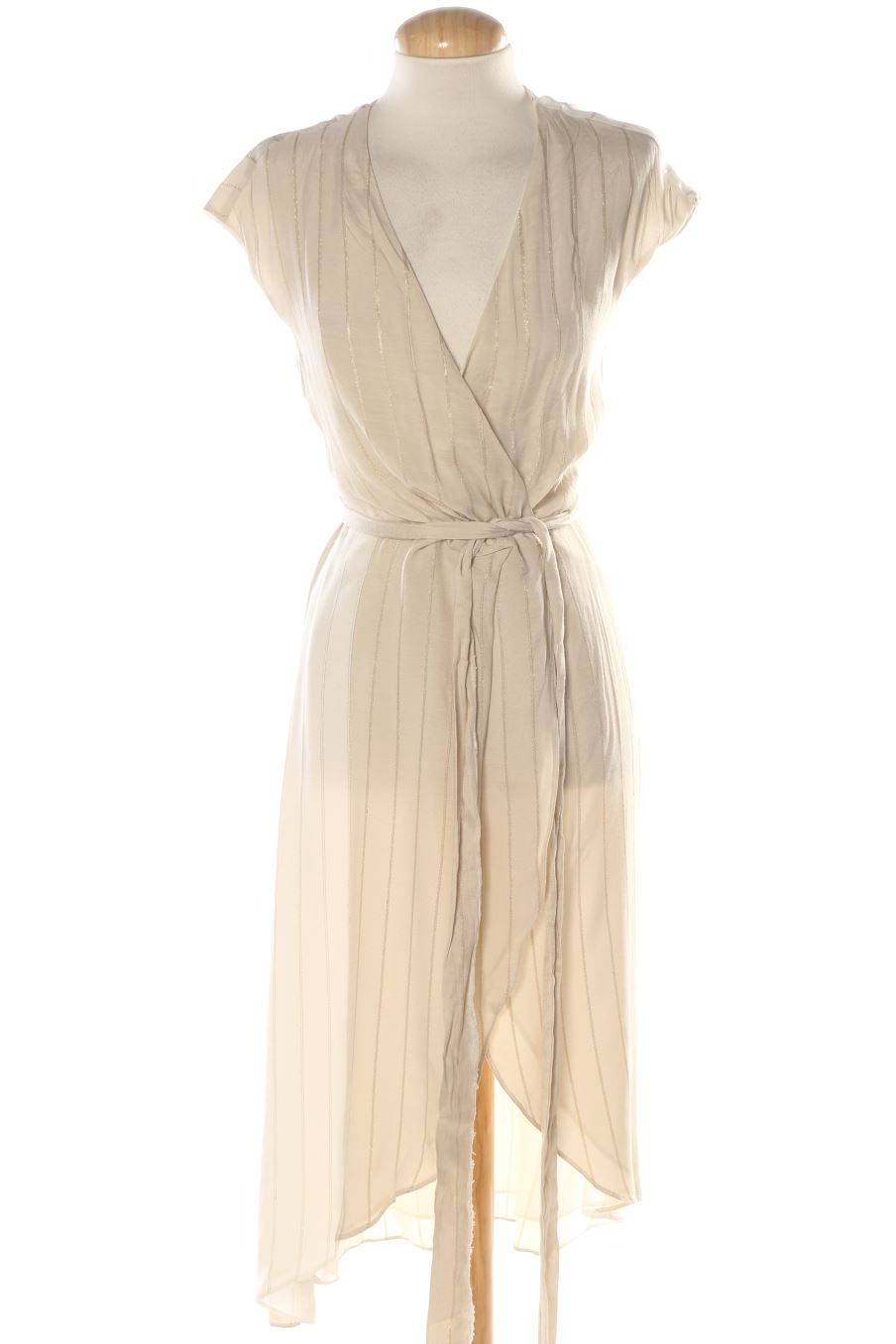 Vestido casual de Mango de la talla XS, de color beige