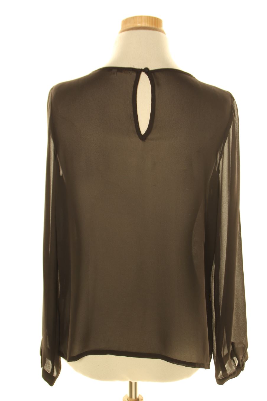 Blouse à manches longues Easy wear de la taille M, de couleur noir